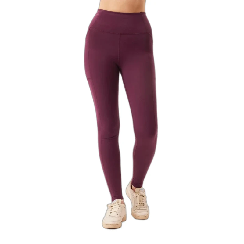 Image of Girlfriend Collective High-waisted 7/8 leggings with pockets For Her Girlfriend Collective Violet Female M