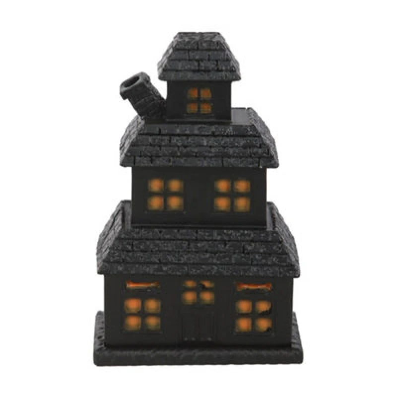 Image of Something Different Something Different Haunted House Incense Cone Holder in Black One Size Unisex 5063750959511