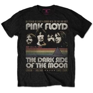 Image of Pink Floyd - Vintage Stripes Unisex Medium T-Shirt - Black
