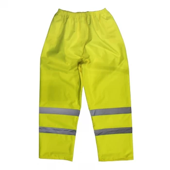 Image of Hi-vis Yellow Waterproof Trousers - Large
