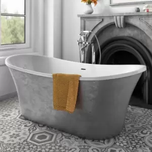 Image of Luxury Elementa Freestanding Bath 1805x785 - Silver