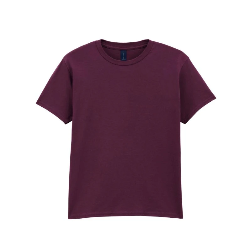 Image of Gildan Soft Style T-Shirt in Maroon Size: 5-6 Years Maroon Unisex 5-6 Years