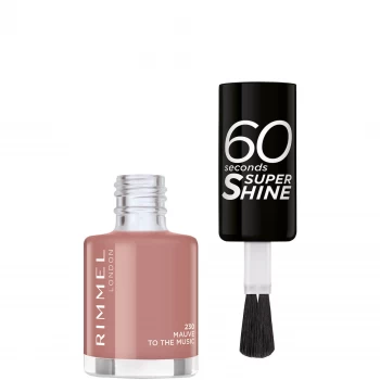 Image of Rimmel 60 Seconds Nail Polish 8ml (Various Shades) - Mauve to the Music