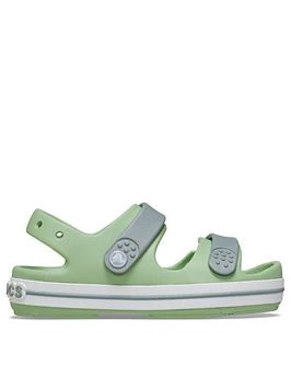 Image of Crocs Girls Crocband Lightweight Play Sporty Sandals UK Size 7 (EU 23-24) Fair Green/Dusty Green CRC502-FADUS-7
