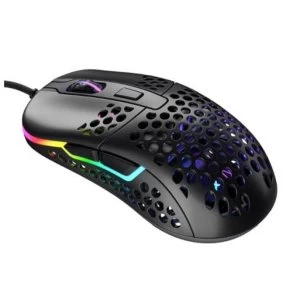 Image of XTRFY M42 Wired Optical Ultra-Light Gaming Mouse, USB, 400-16000 DPI, Omron Switches, Adjustable RGB, Modular Design, Black