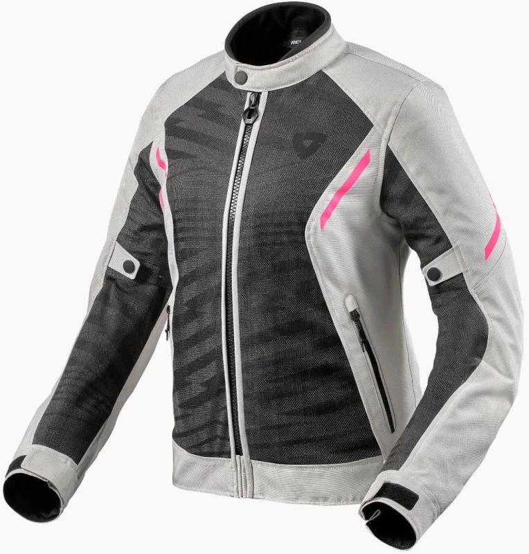 Image of REV'IT! Torque 2 H2O Jacket Lady Black Light Gray Size 36