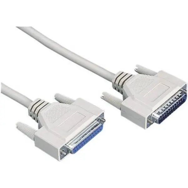 Image of Digitus Series, Parallel Cable extension [1x D-SUB plug 25-pin - 1x D-SUB socket 25-pin] 10.00 m Grey AK-610201-100-E