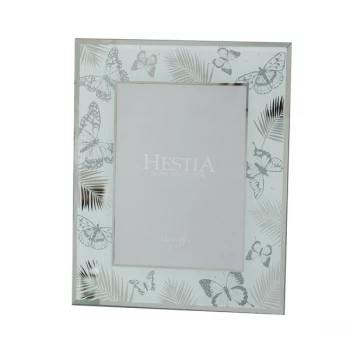 Image of 5" x 7" - HESTIA Glass Butterfly Photo Frame