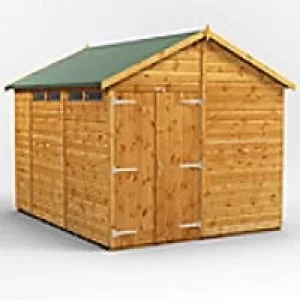Image of Power Garden Shed 108PASSDD Golden Brown 10x8