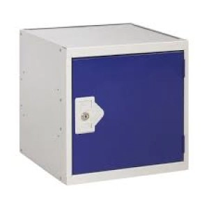 Image of One Compartment Cube Locker D380mm Blue Door MC00091