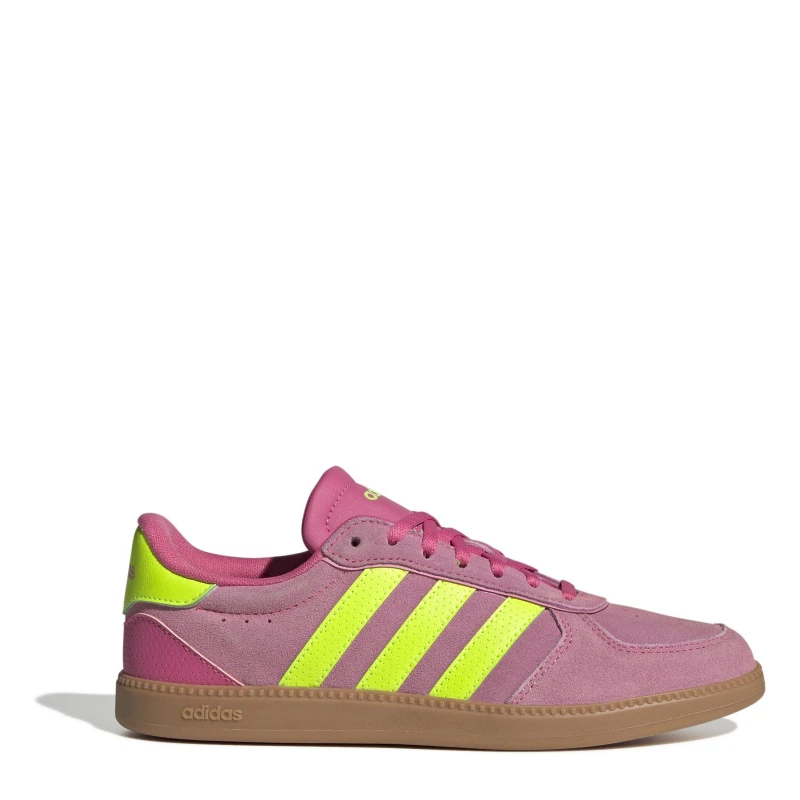 Image of adidas Breaknet Sleek Suede Trainers Womens - Pink Pink 4