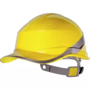 Image of Venitex Hi-Vis Baseball PPE Safety Helmet (One Size) (Yellow) - Yellow