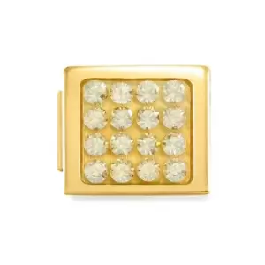 Image of Nomination GLAM Gold Pave Yellow Crystal Charm