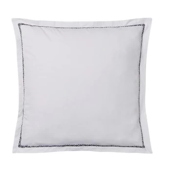 Image of Bedeck of Belfast Kateri Embroidered Sqaure Pillowcase - MIDNIGHT