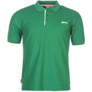 Image of Slazenger Plain Polo Shirt Mens - Green