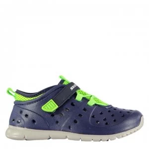Image of Skechers Hydrozoom Childrens Shoes - Navy/Lime