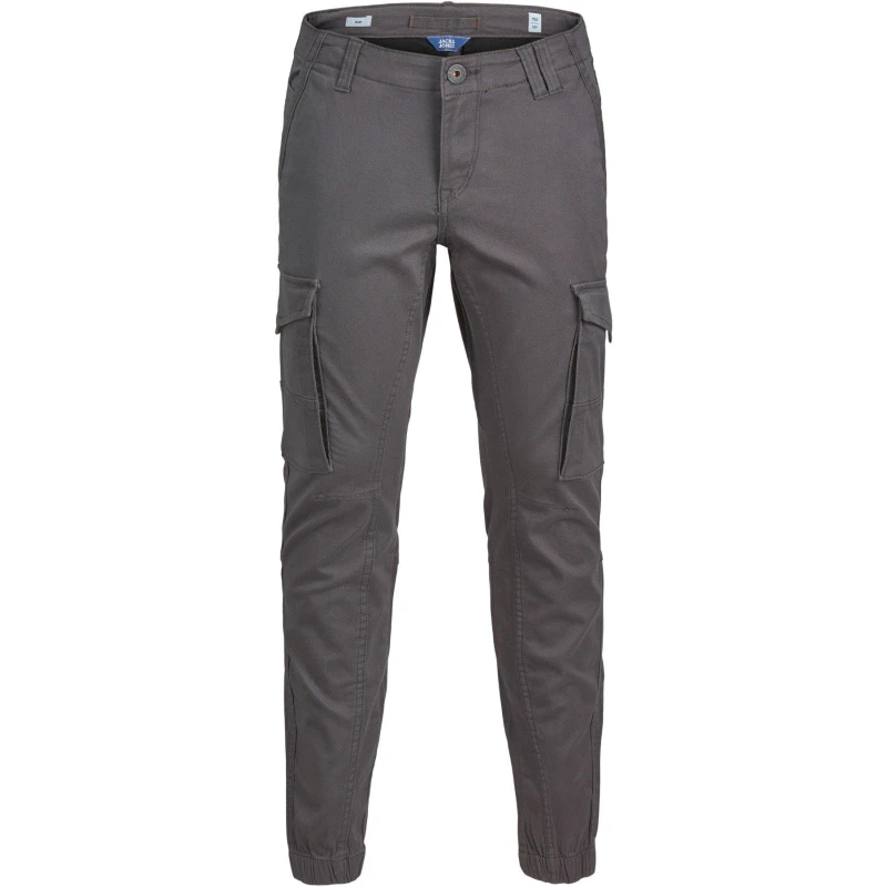 Image of Jack and Jones Paul Flake Slim Stretch Cuffed Cargo Pants Junior Asphalt male 9 - 10 Years