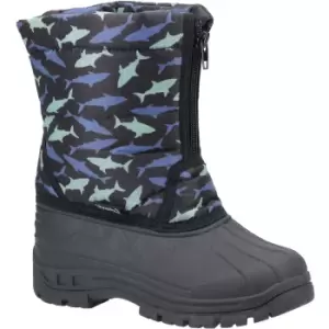 Image of Cotswold Boys Iceberg Zip Up Lightweight Snow Winter Boots UK Size 5 (EU 22)