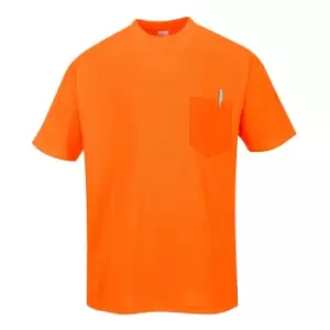 Image of Portwest Day Vis Pocket T Shirt Orange M