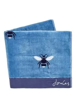 Image of Joules Botanical Bee Hand Towel Blue