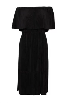 Image of Great Plains Concertina Layered Midi Dress Black