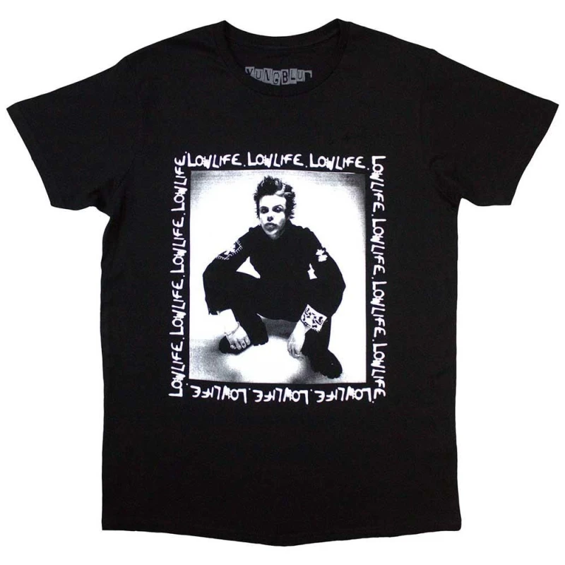 Image of Yungblud Mens Low Life T-Shirt in Black Size: Small Black Male S