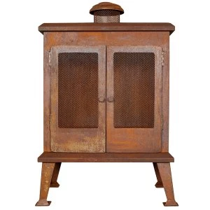 Image of La Hacienda Volantis Fireplace - Naturally Rusted Finish