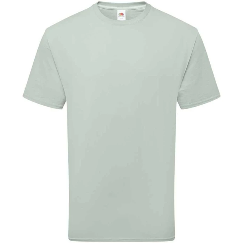 Image of Fruit Of The Loom Fruit of the Loom Men Cotton T-Shirt in Dark Grey Size: Medium Dark Grey M Male 5063703137607