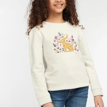 Image of Barbour Girls Ava Overlayer - Cloud Marl - L (10-11 Years)