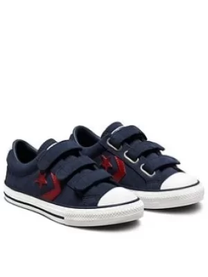Image of Converse Star Player Ev 3v Ox Childrens Trainer, Blue/White, Size 1