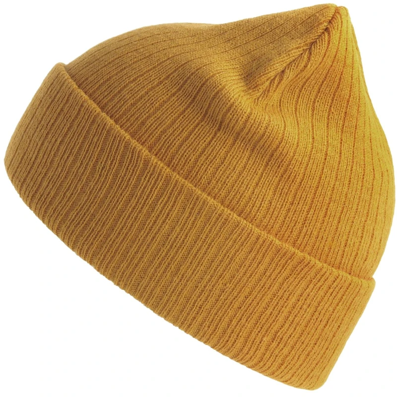 Image of Atlantis Atlantis Men Rio Ribbed Beanie in Mustard Mustard One Size Male 5063470815210