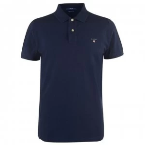 Image of Gant Gant Original Pique Short Sleeve Polo - Navy 433