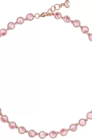 Image of Ted Baker Ladies Rose Gold Plated Rosele Rivoli Crystal Single Row Necklace TBJ1291-24-70