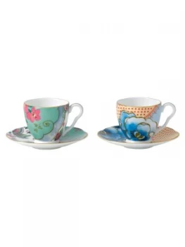 Image of Wedgwood Butterfly bloom espresso cup and saucer
