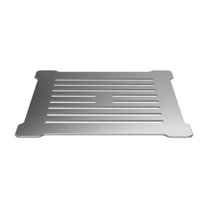 Image of Balterley Resin Slimline Shower Tray Grill Waste With Trap & Top, Fast Flow Design - Chrome/white