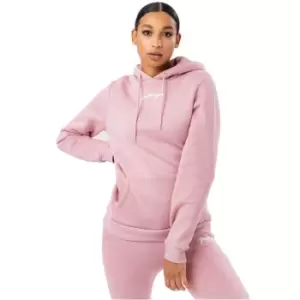 Image of Hype Scribble Logo Womens Pullover Hoodie - Pink