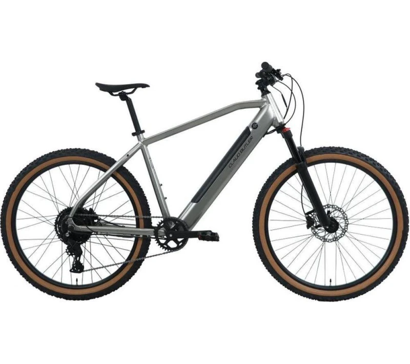 Image of CLAUD BUTLER Ridge 2.0 Medium Electric Mountain Bike - Silver & Black,Silver/Grey 5017915024866