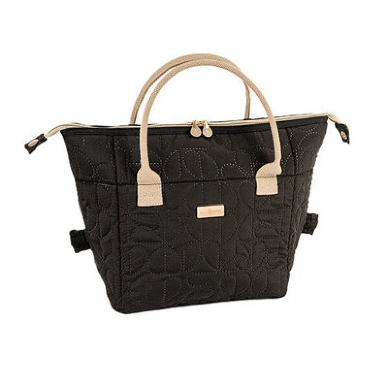 Image of Beau & Elliot Oxford Quilted Convertible Lunch Bag Jet, Black 36727