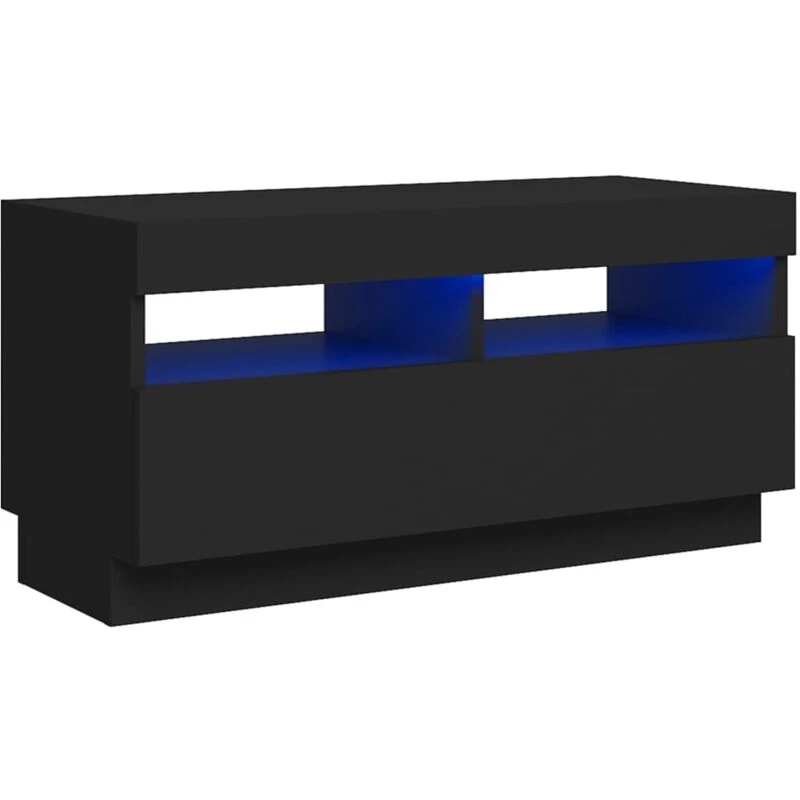 Image of VIDAXL TV Cabinet with LED Lights Black 80x35x40cm Vidaxl 8720286218563