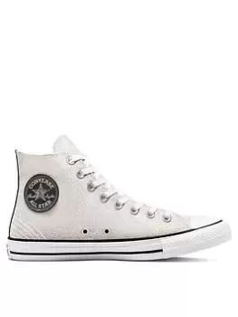 Image of Converse Chuck Taylor All Star Recycled Canvas Hi, Off White, Size 6, Men