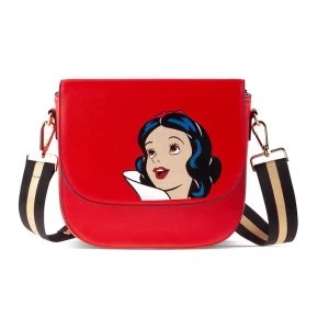 Image of DISNEY Snow White Face Small Flap Shoulder Bag