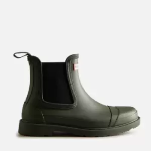 Image of Hunter Womens Commando Chelsea Boots - Dark Olive - UK 8
