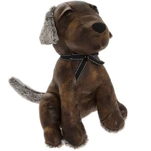 Image of Faux Leather Dog Doorstop By Lesser & Pavey