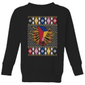 Image of Power Rangers Kids Christmas Sweatshirt - Black - 3-4 Years
