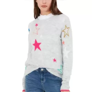 Image of Joules Womens Chantelle Star Intarsia Long Sleeve Jumper UK 18- Bust 45', (114cm)