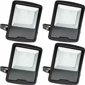 Image of Loops - 4 pack Slim Outdoor IP65 Floodlight - 150W Daylight White LED - High Output