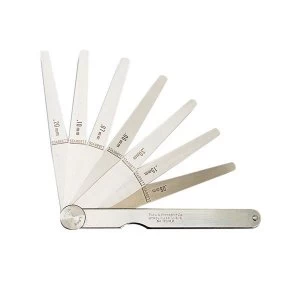 Image of Starrett 467M Feeler Gauge 13 Piece Set 0.04-5mm