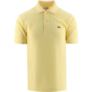 Image of Lacoste Napolitan Yellow Classic Fit Short Sleeve L1212 Polo Shirt