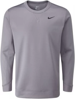 Image of Mens Nike Therma Crew Jumper Smoke