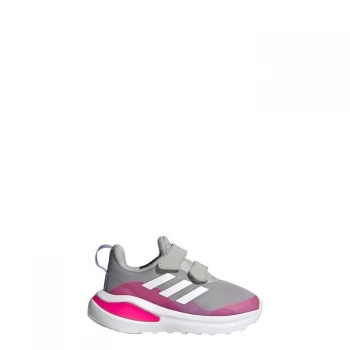 Image of adidas FortaRun Double Strap Running Shoes Kids - Grey Two / Cloud White / Shock